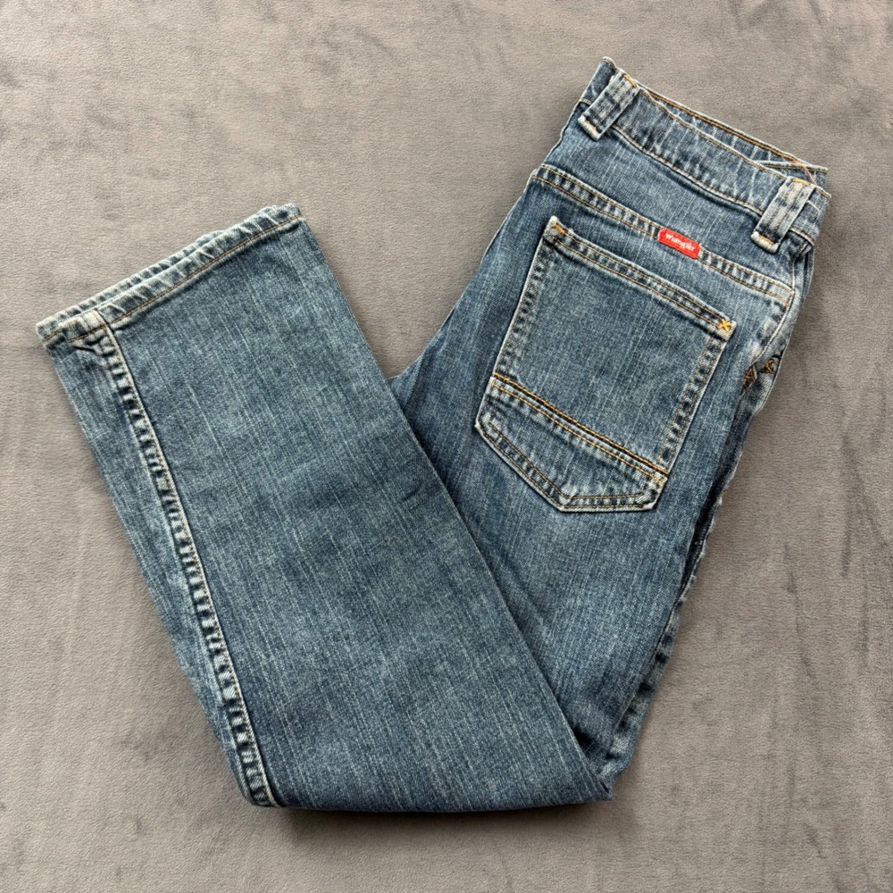 Wrangler Boys Straight Leg Jeans Medium Wash Size 10 Husky 55CHWS2